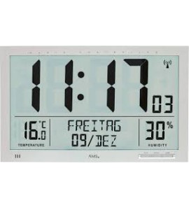 AMS Wandklok digitaal rechthoek dag/datum - 3201942