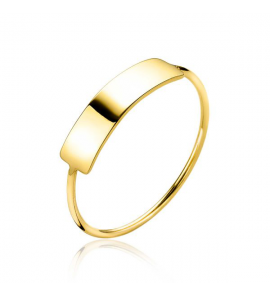 ZINZI GOLD ring rechthoek plaatje mt. 54 - 3202014