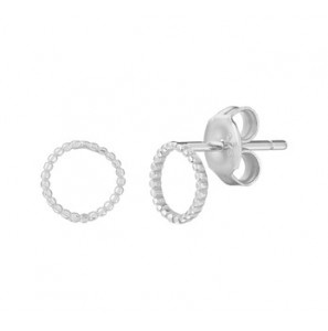 Zilver oorknop rondje 6.5mm - 3202121