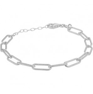 Zilver armband anker gediamanteerd 5,0 mm 16 + 3 cm - 3202128