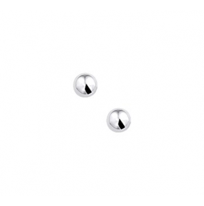 Zilver oorknop bol RH 4 mm - 3142009