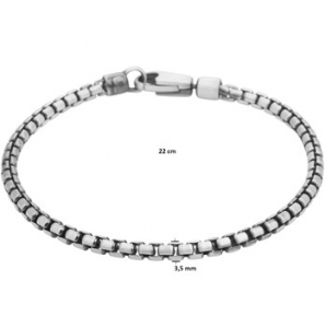 Zilver armband oxi venetiaans 3,5 mm 22 cm - 3202191