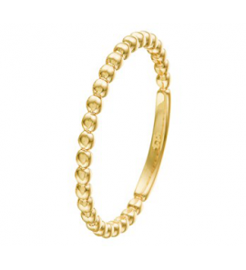 Goud Aanschuifring bolletjes mt. 17¥ - 3202206