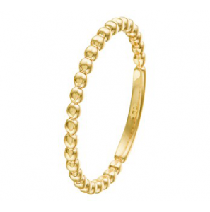 Goud Aanschuifring bolletjes mt. 17¥ - 3202206