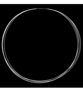 Sanjoya Rio Stalen collier 7 rijen zilverkleur 45 cm - 3202266