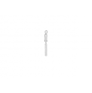 Zilver hanger/bedel vijl klein - 38513