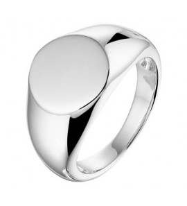 Zilver RH cachet ring ovaal maat 17¥ - 3202449