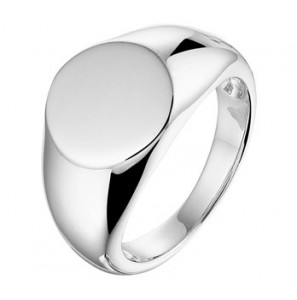 Zilver RH cachet ring ovaal maat 17¥ - 3202449