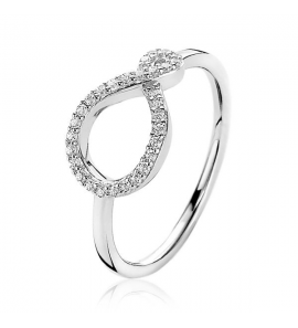 Zinzi zlv. ring opengewerkt met zirconia's mt. 52 - 3202453