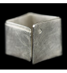 Sanjoya Boedapest dames ring mat vierkant met zirkonia steentje - 3202487