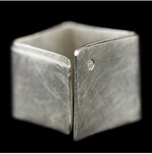Sanjoya Boedapest dames ring mat vierkant met zirkonia steentje - 3202487