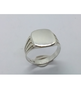 Zilver herenring stomphoek 12x14 mm mt. 20 - 3222566