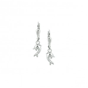 Zilver oorhangers met dolfijn - 3222664