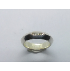 Zilver dames ring met 0.04 crt. mt. 17 - 3222598