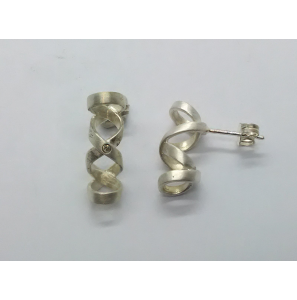 Zilver oorstekers met 0.02 ct diam. - 3222606