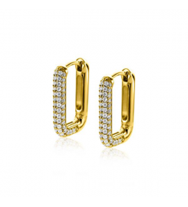 ZINZI zlv. klapcreolen rechthoek 18x3 mm zirc. pavé - 3222651