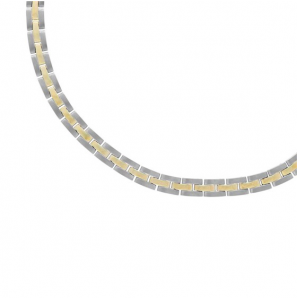 Boccia collier 08060-02 6.9 mm bicolour 45 cm - 3222658
