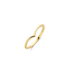 Goud dames ring V-model mt. 17â? - 3210231