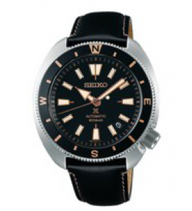 Seiko prospex automatic ss leer zwart 200m wr - 3210781