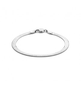 Zilver RH armband singa vlak 4.5 mm 19 cm - 3210285