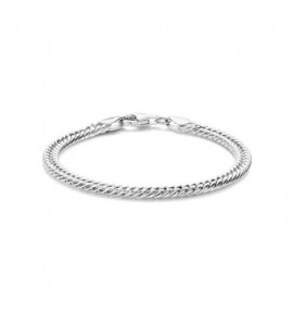 Zilver RH armband gourmet 4.8 mm 18 cm - 3210287