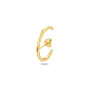Zilver geel verguld oorsteker (per stuk) - 3210305