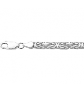 Zilver collier koningsschakel VK 4 mm 50 cm - 3210454