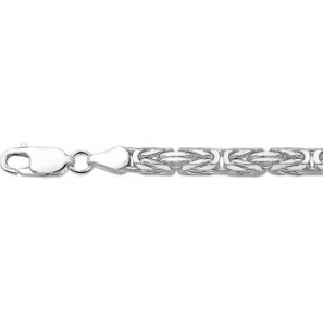 Zilver collier koningsschakel VK 4 mm 50 cm - 3210454