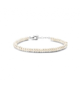 Armband zoetwater parel 4 mm 16-19 cm - 3210319