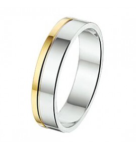 Amorio ring zilver met goud AL752-4 - 3210341