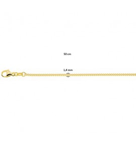 Zilver GP gourmet collier 1.4 mm 50 cm - 3210391
