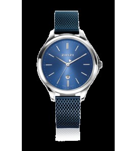 ZINZI Classy 34 mm bl. wzpl. zlv.kast en bl. met bl. m.band - 3210392