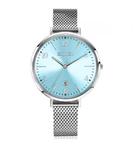 ZINZI horloge Sophie ice blue plaat stln. band 38 mm - 3210395