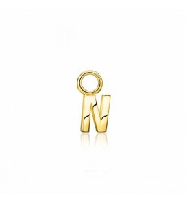 ZINZI zilv. geel vergulde creoolhanger N - 3210407