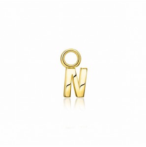 ZINZI zilv. geel vergulde creoolhanger N - 3210407