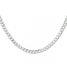 Zilver collier gourmet 4.3 mm 60 cm. - 3210659