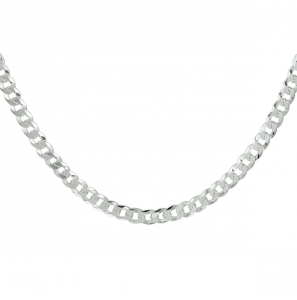 Zilver collier gourmet 4.3 mm 60 cm. - 3210659