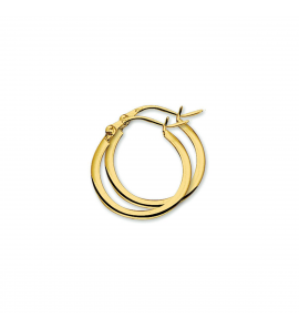 Goud oorring vk 19x1.6 mm - 3211441