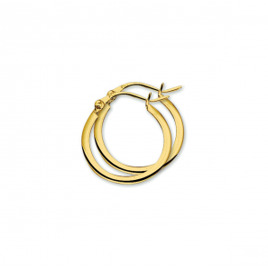 Goud oorring vk 19x1.6 mm - 3211441
