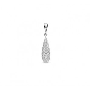 Zilver RH hanger "pegel" vol zirkonia - 3210705