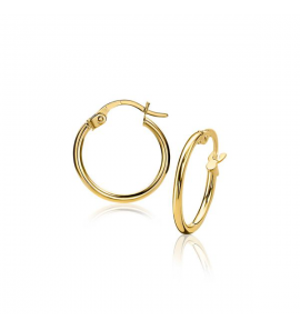 ZINZI Gold oorringen ronde buis 15x1,5 mm - 3210746