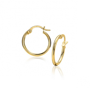 ZINZI Gold oorringen ronde buis 15x1,5 mm - 3210746