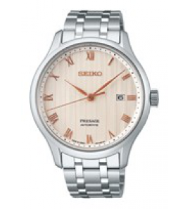 Seiko pPresage heren automatic ss bracelet creme wr - 3210761
