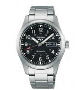 Seiko 5 sports automatic SS bracelet zwart 100m wr - 3210777