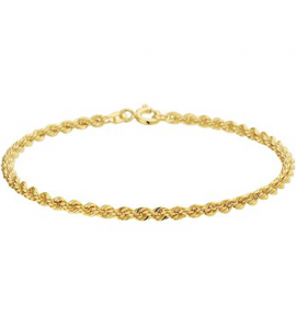 Goud armband koord 2,7 mm 19 cm - 3210794