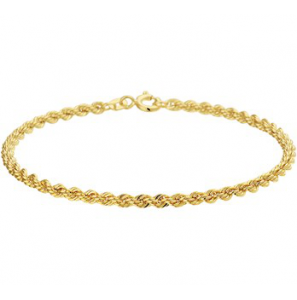 Goud armband koord 2,7 mm 19 cm - 3210794
