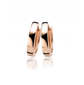 ZINZI zlv. klapcreolen rose 17x3mm - 3210813
