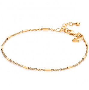ZINZI zlv. armband gg.verguld anker/staafjes 17-20 cm - 3210865
