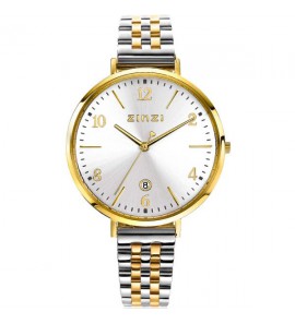 ZINZI horloge Sophie zlv. plaat, bicolour band 38 mm - 3210894