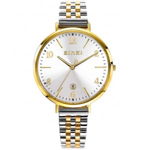 ZINZI horloge Sophie zlv. plaat, bicolour band 38 mm - 3210894